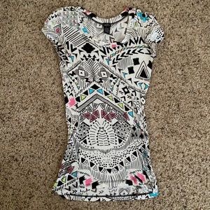 Abstract Soft Stretchy Tee